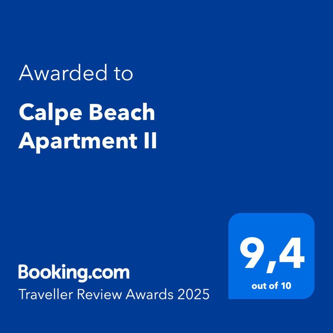 Calpe Beach Apartment II Turquesa Beach Ifach Eksteriør billede